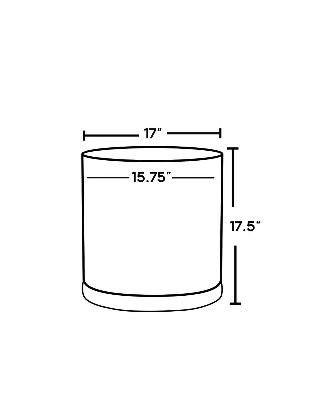 Solid Goods Planter with Saucer